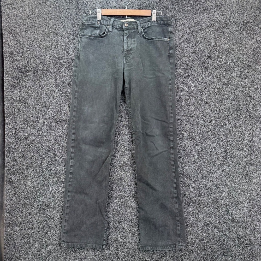 Joe's Jeans Mens Classic Fit Straight Leg Faded Black Denim Jeans W33 USA Made